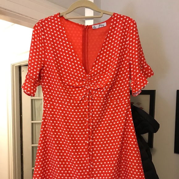 petal and pup Dresses & Skirts - NWOT Petal and Pup Orange dress with hearts